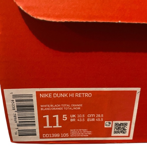 NIB Nike Dunk High Retro Men’s - Size 11.5 - Picture 11 of 11